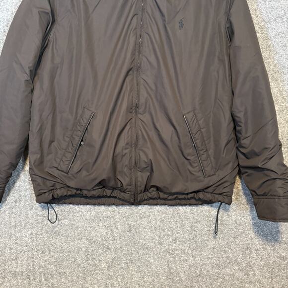 Polo Ralph Lauren Jacket Mens Large Black Zip Up Pony Softshell Vintage Y2K - Picture 8 of 14